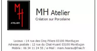 MH Atelier : création sur porcelaine