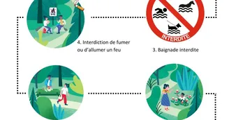 Logo panneaux réunion règlement usages Chambiers - 1 Logo panneaux réunion règlement usages Chambiers - 1