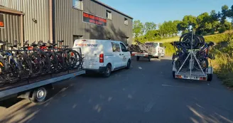 Intersport : Location VTT + remontée en minibus - Le convoyeur de La Dolce Via