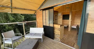 Tente Lodge - Camping La Ferme de Simondon