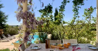 Villa L'Embellie, gîte 3 *, climatisation /grande piscine privée, 6-7 personnes SUD Ardèche