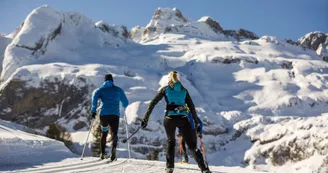 Skating et ski de fond classique à l'Espace Somport