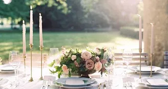 Château des Alpilles table decor Château des Alpilles table decor