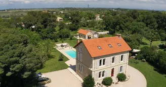 Vue du ciel de Camargue