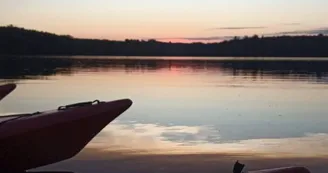 Couché de soleil sur la base - Lac de St Pardoux