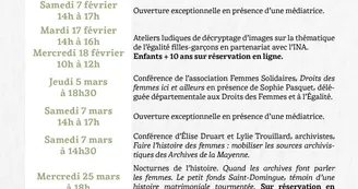 Programme culturel exposition Les femmes vont voter Programme culturel exposition Les femmes vont voter